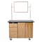 National Public Seating Mobile Science Cart with External Drawers and Pegboard, Whiteboard / Mirror MSC03W - alternate 5